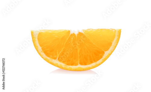 orange slice isolated on white background