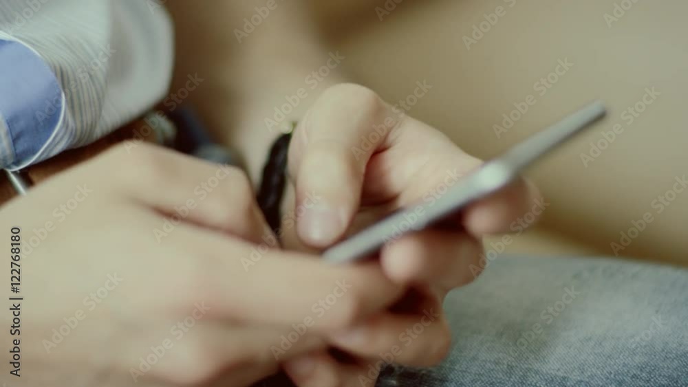typing message on a phone typing message on a phone