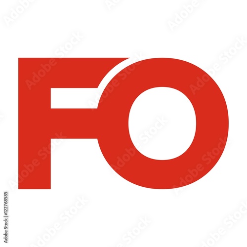 FO letter initial logo design