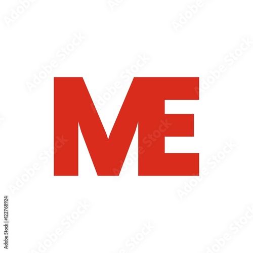 ME letter initial logo design