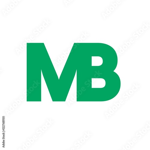 MB letter initial logo design