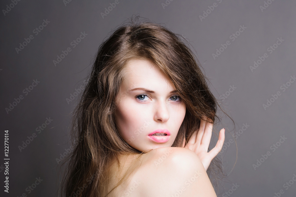 pretty sexy girl with bare shoulders pretty sexy girl with bare shoulders