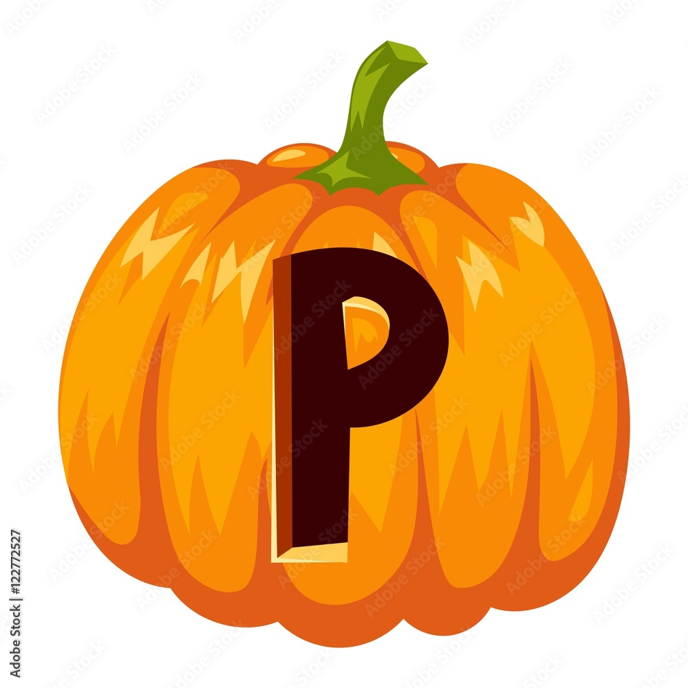 Obraz premium Halloween font alphabet vector