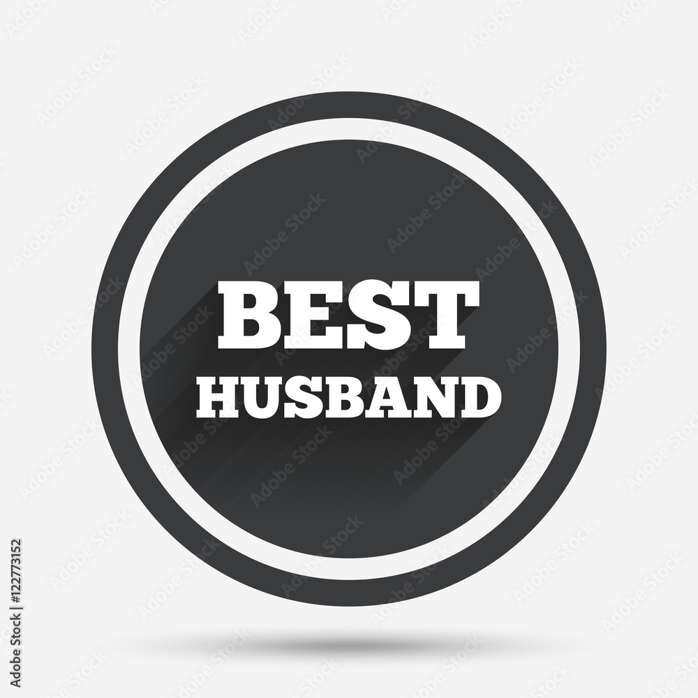 Best husband sign icon. Award symbol. Best husband sign icon. Award symbol.