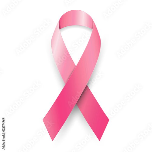 Murais de parede Breast cancer awareness month pink ribbon