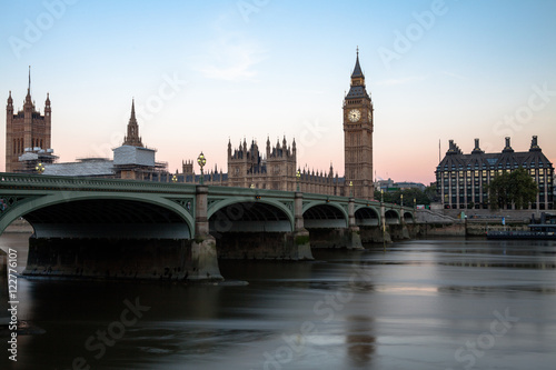 Westminster Bridge and Big Ben at Dawn