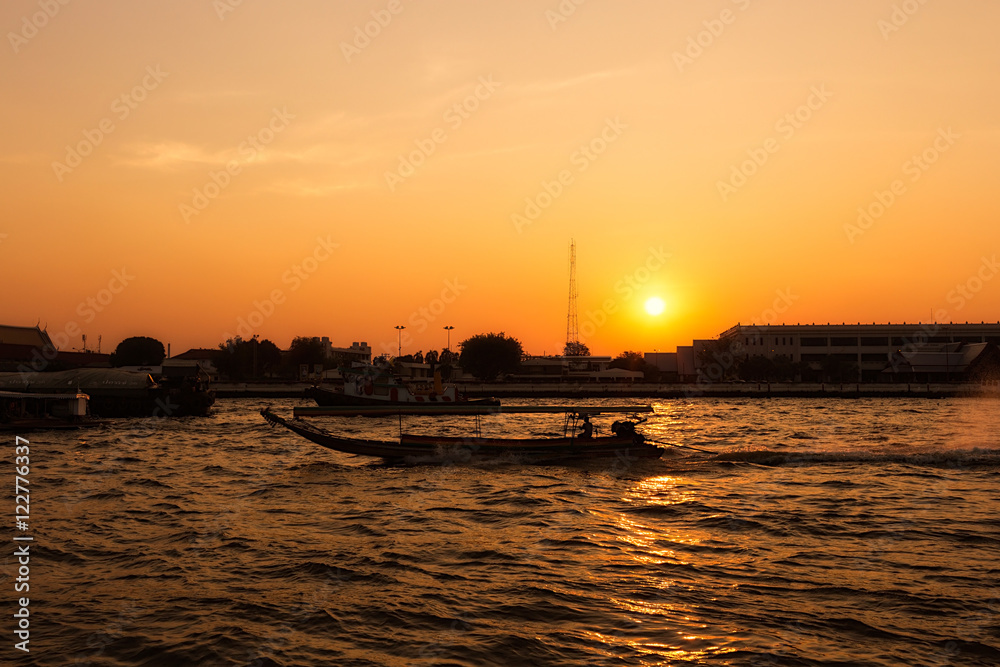 Landscape of Chao Phraya river 