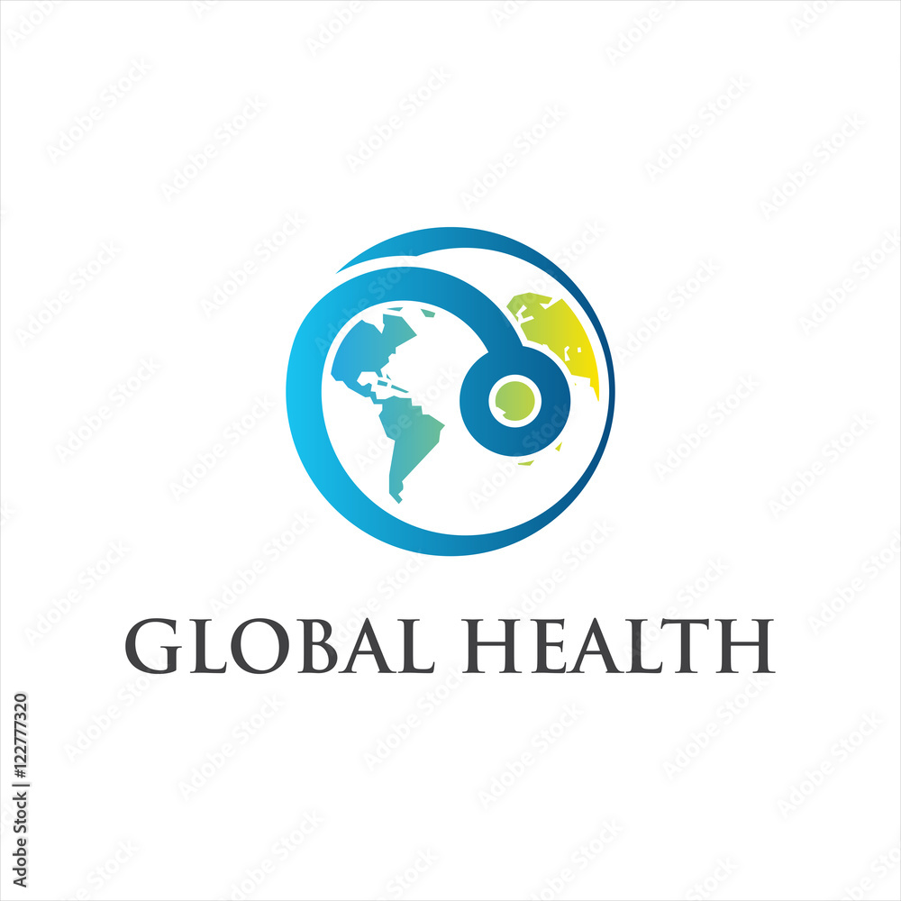 Fototapeta premium global health logo