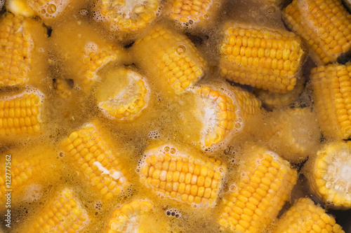 boiled corn background