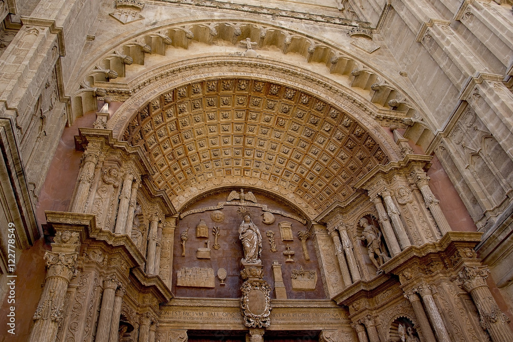 View of the Cathedral of Palma de Mallorca.