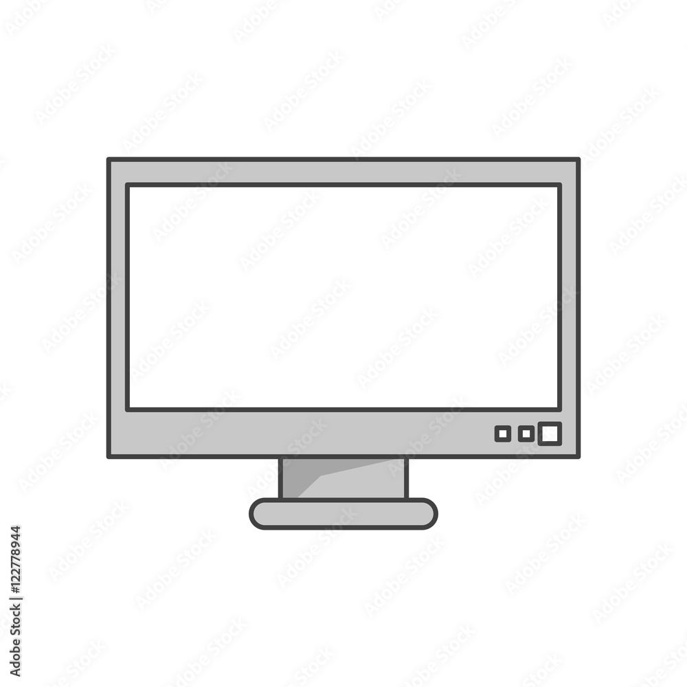 Computer icon. Gadget technology and device theme. Isolated design. Vector illustration Computer icon. Gadget technology and device theme. Isolated design. Vector illustration
