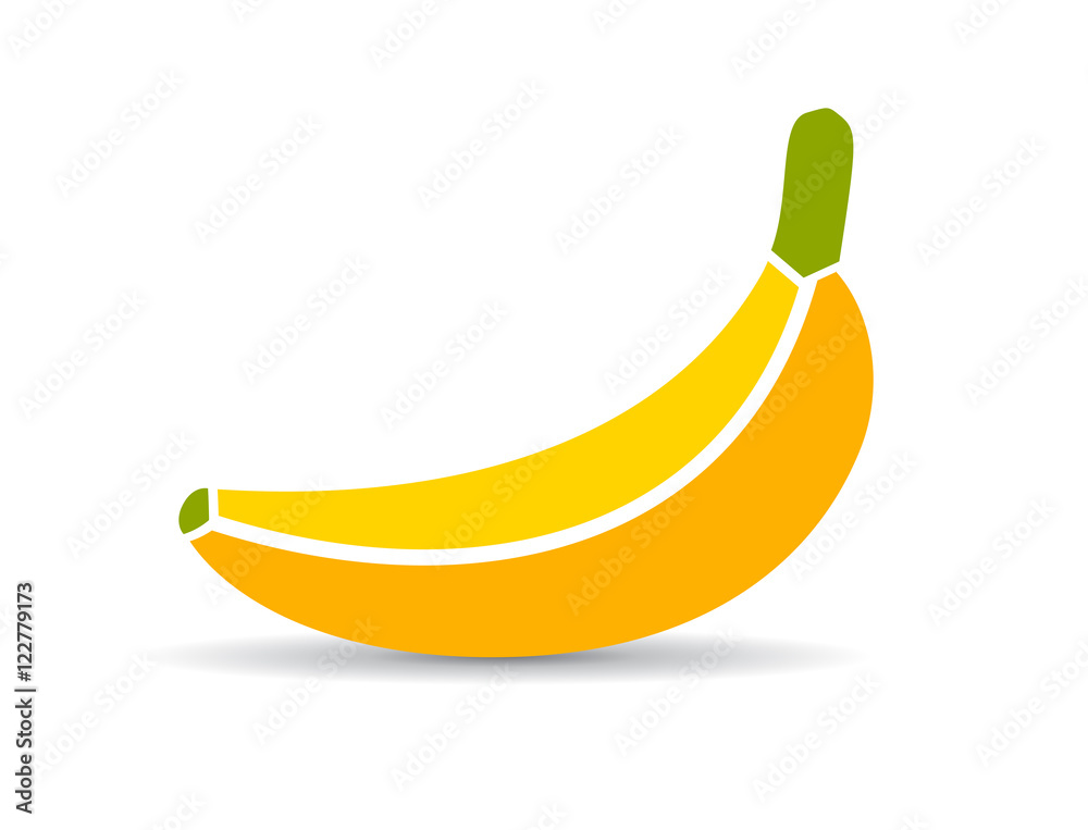 Banana vector icon illustration