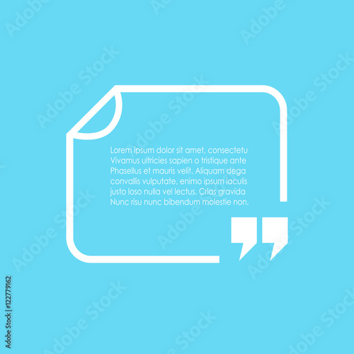Text box white frame