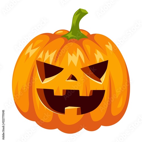 Pumpkin head vector illustration