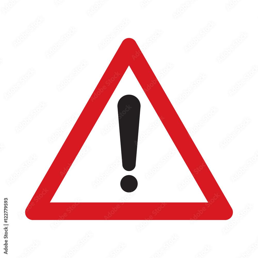 Traffic sign other danger. Danger on the road. Vector illustration. Traffic sign other danger. Danger on the road. Vector illustration.
