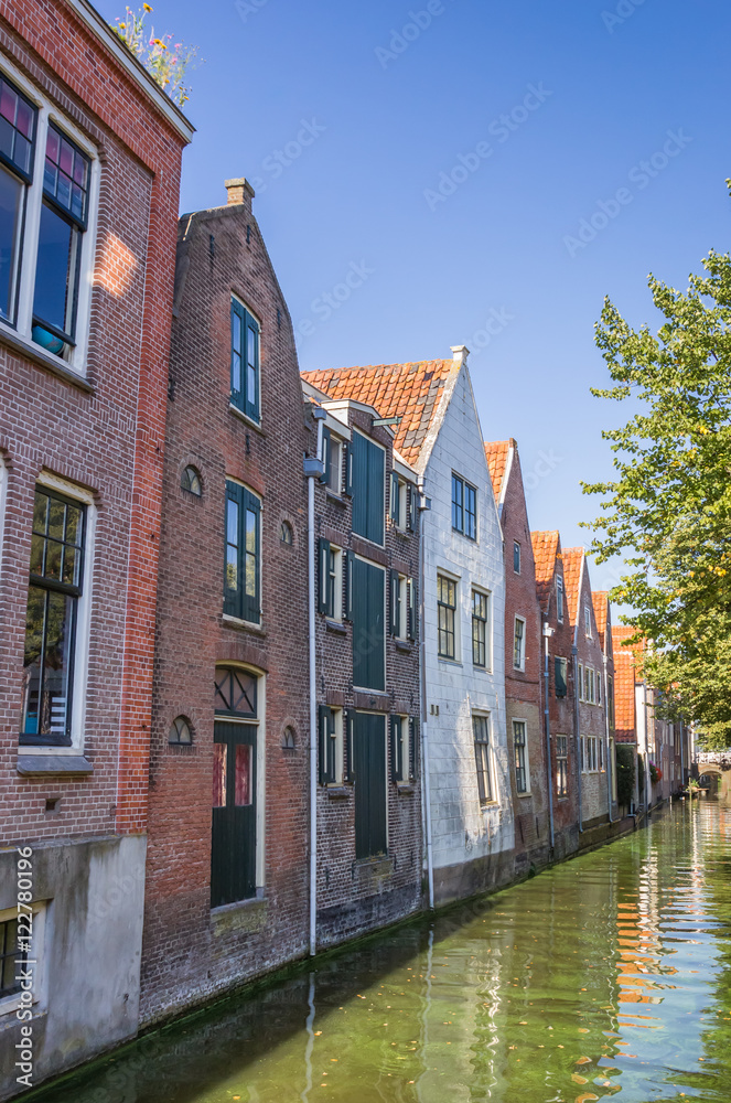 Old warehouses along a canal in Alkmaar