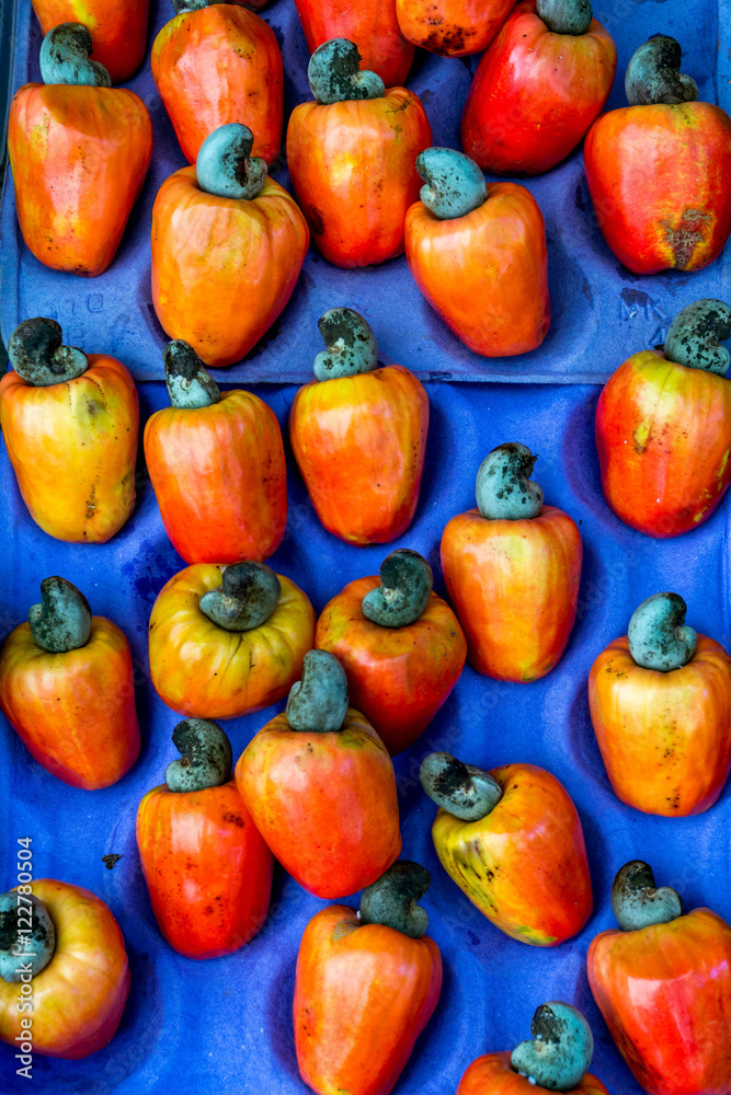 Fresh Cashew Fruit at the Market Fresh Cashew Fruit at the Market