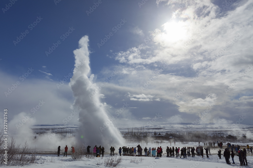 Fototapeta premium Iceland Geyser Strokkur Eruption