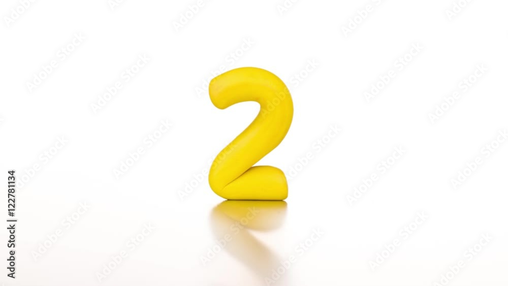 plasticine figures sequence from 1 to 10. gradually changing plasticine figures sequence from 1 to 10. gradually changing