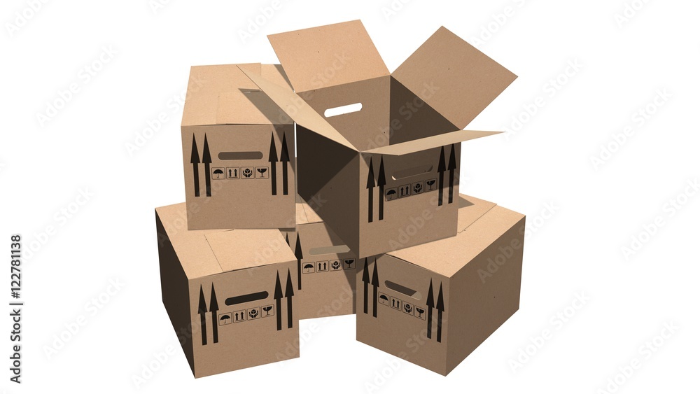 cardboard boxes moving boxes - isolated on white
cardboard boxes moving boxes - isolated on white