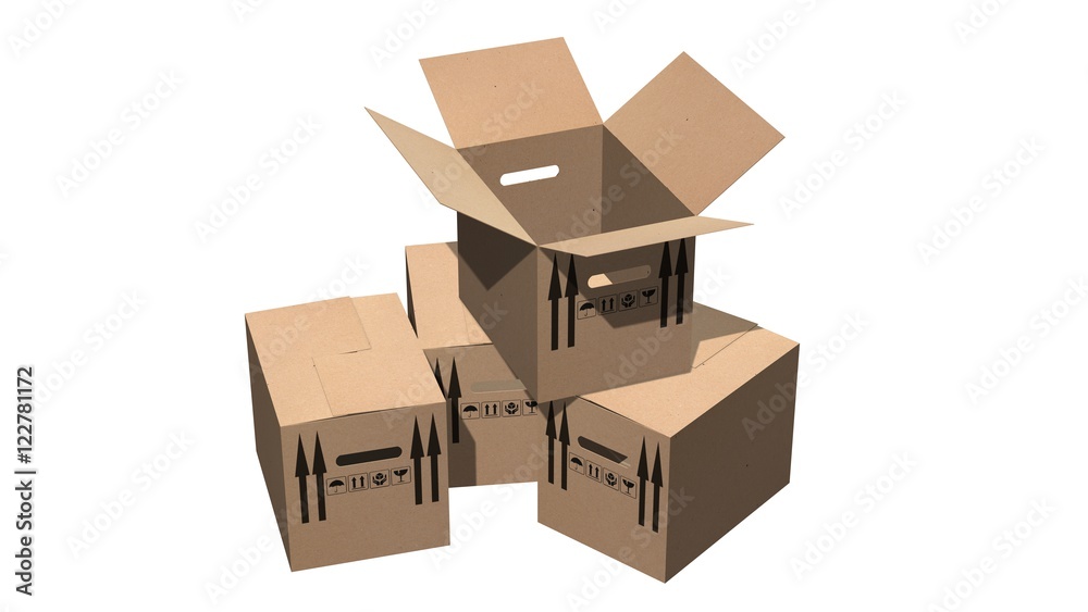 cardboard boxes moving boxes - isolated on white
cardboard boxes moving boxes - isolated on white