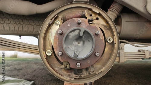 Car drum break system