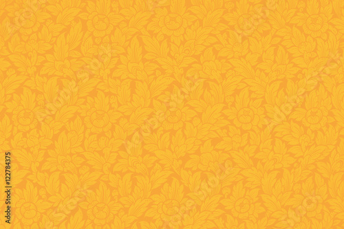 Thai pattern golden color for background