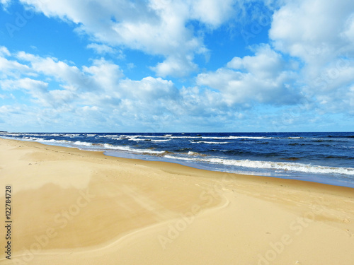 Baltic sea landscape view.