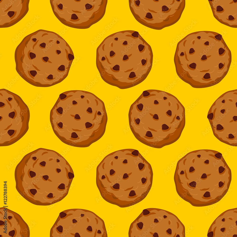 Cookies seamless pattern. pastry background. Food ornament. Swee Cookies seamless pattern. pastry background. Food ornament. Swee