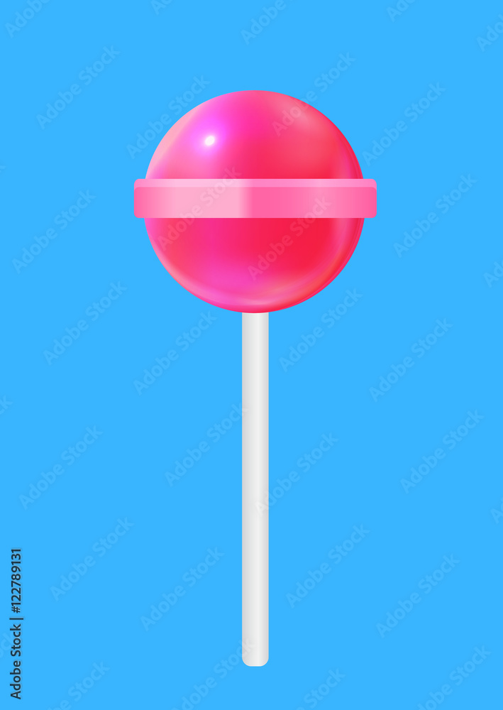Realistic Sweet Lollipop Candy. Vector Illustration Realistic Sweet Lollipop Candy. Vector Illustration