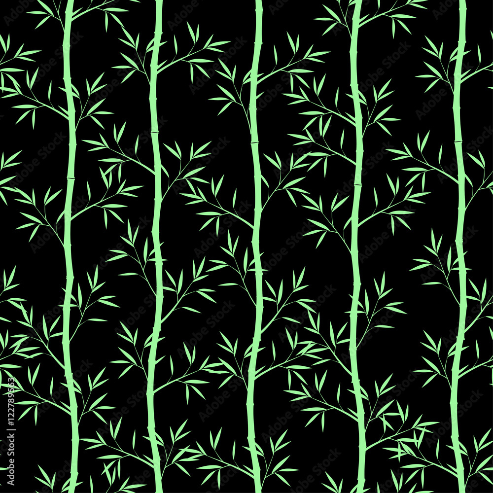 Obraz premium Vector seamless bamboo pattern