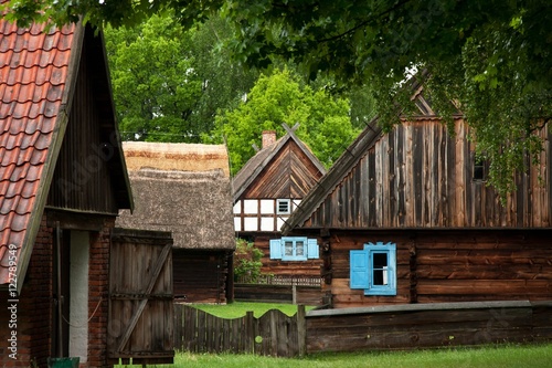 some old wooden houses