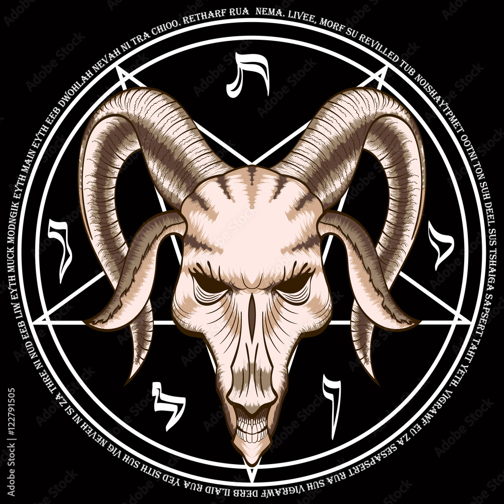 Почему козел символ. Сатанинская пентаграмма. Знак сатаны козел. Символ козла. Голова козла в пентаграмме.