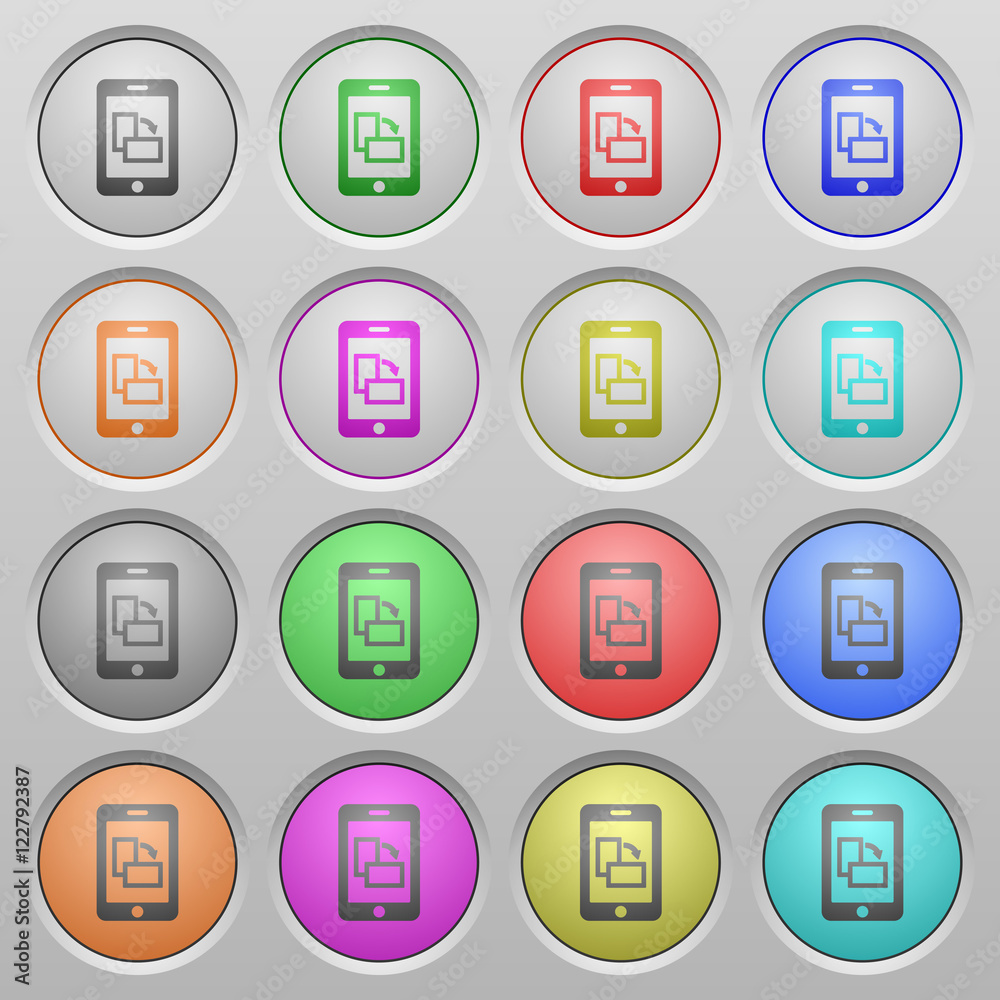 Change mobile orientation plastic sunk buttons Change mobile orientation plastic sunk buttons
