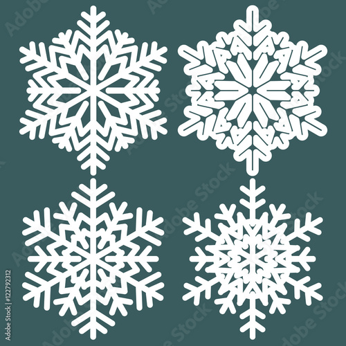 Decorative abstract snowflake. Vector illustrayion