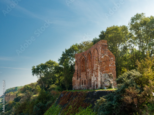 The ruins of the church in Trzęsacz, Poland, Europe