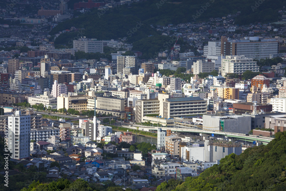 view of Nagasaki city, Japan