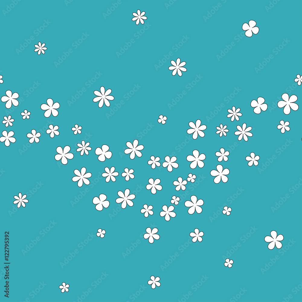Seamless background with wavy flower pattern Seamless background with wavy flower pattern