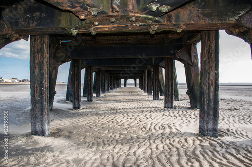 Under the old part of St Annes pier