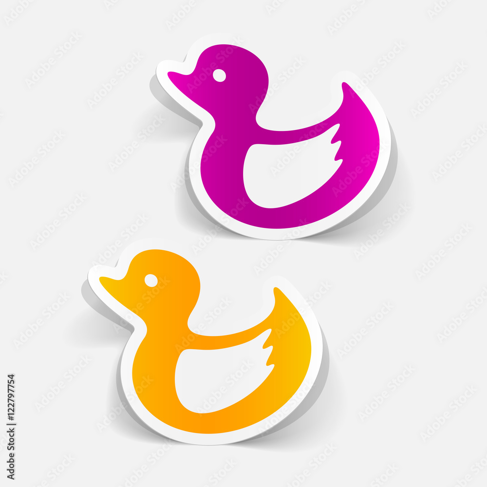 realistic design element: duck realistic design element: duck