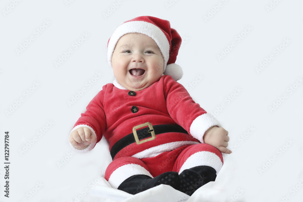 baby with a Santa Claus costume baby with a Santa Claus costume
