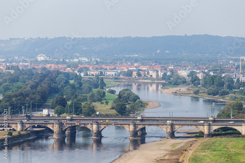 Bridges on Elbe River in Dresden