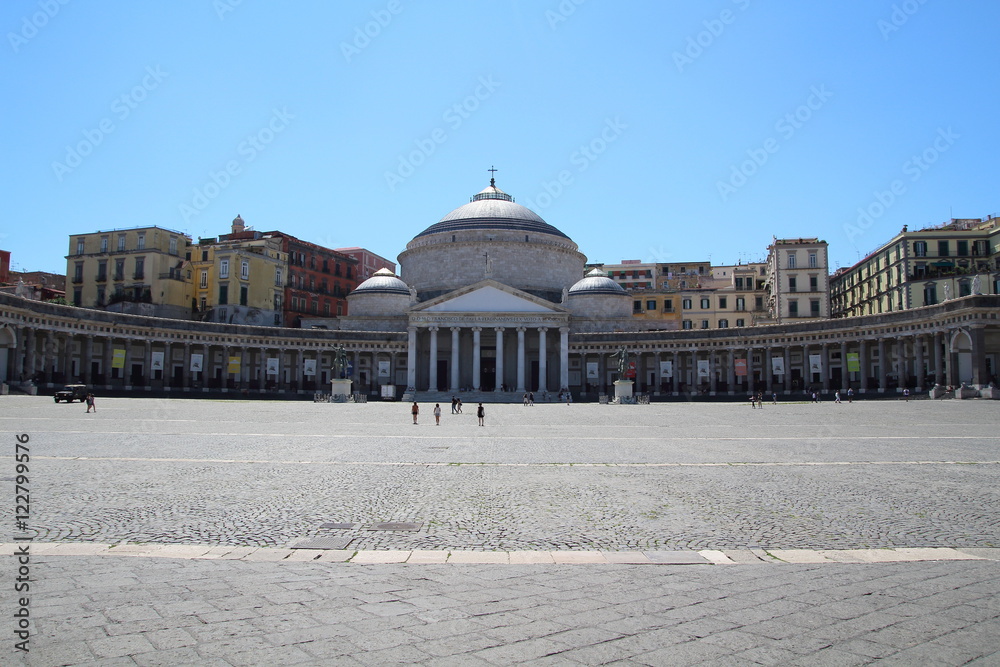 square in Naples, Italy