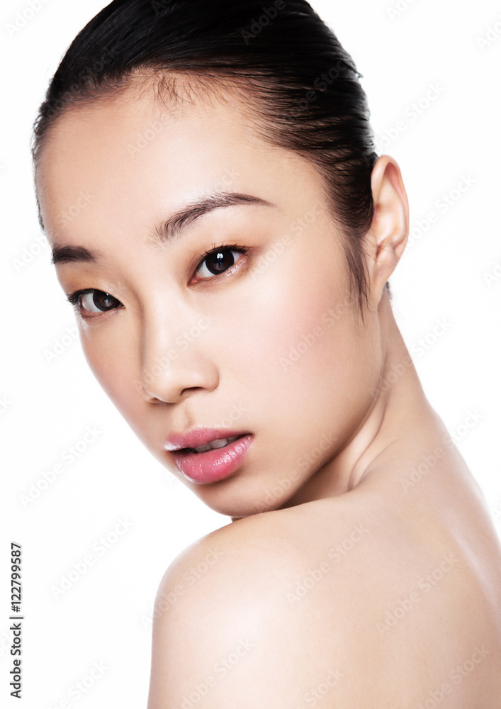 Beauty asian woman health cosmetic makeup portrait