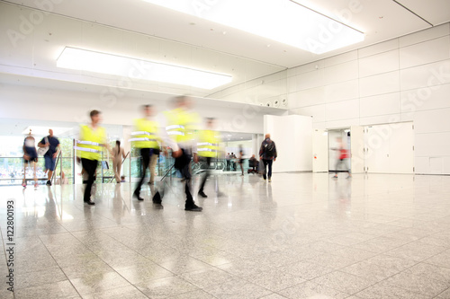 Security team-motion blurred!