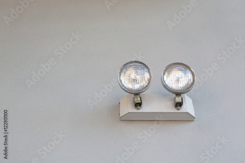 emergency light for safety tool on wall photo