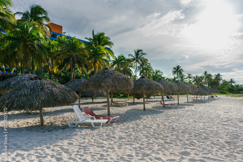 Canvas Print The most beautiful species in the Atlantic Ocean and beach in the resort of Vara