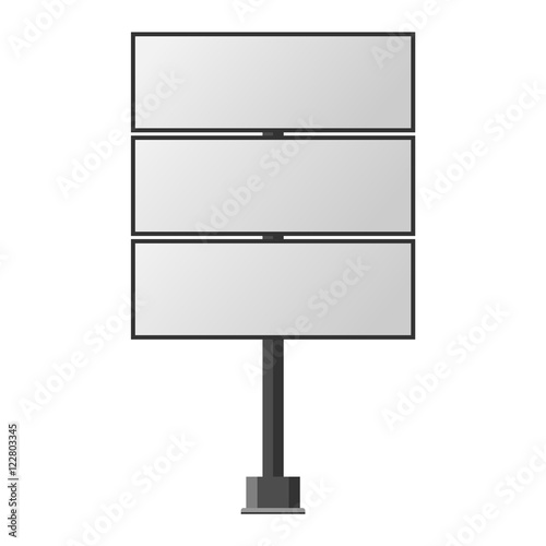 Advertisement billboard template vector