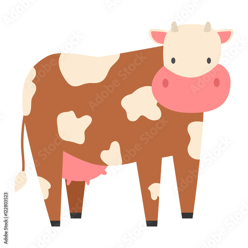 Cartoon cow character