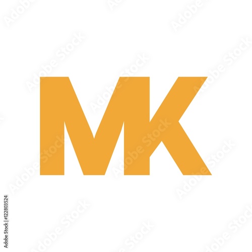 Wallpaper Mural MK letter initial logo design Torontodigital.ca